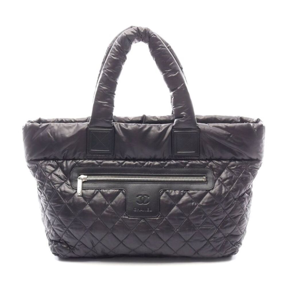 Chanel Coco Cocoon MM Tote Bag Nylon Leather